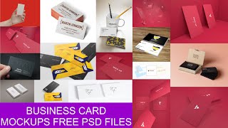 Business Card Mockups PSD Files Free For Download [upl. by Barbara-Anne]