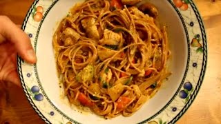 Chicken and Vegetable Pasta Recipe with Creamy Pesto Sauce [upl. by Ynatirb188]