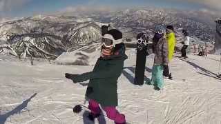 白馬八方尾根 春菜＆りさ vol02 スノーボード動画 PV ski snowboard [upl. by Rehpotsirc]