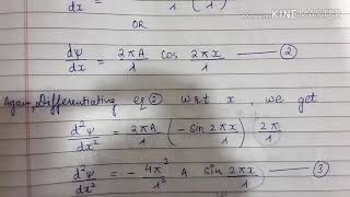 Derive Schrodinger wave equation BSc chemistry [upl. by Hayes]