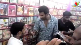 Vishal Raids Video Shop in Tirupur Finds Pirated CDs of Poojai and Kaththi  Thiruttu VCD [upl. by Crutcher]