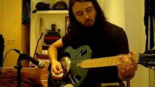 Homemade Resonator Guitar Lydia  Jam 1 [upl. by Ilatfan]