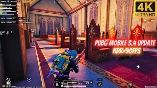 This New Update Is Awesome  PUBG Mobile 34 Update  PUBG Mobile On HDR90FPS With Super Smooth [upl. by Oel]