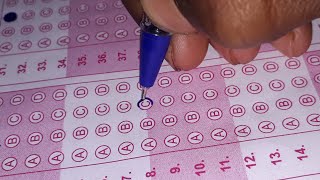 OMR sheet Barane ka practice and Mistakes [upl. by Susej789]