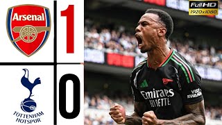 arsenal vs tottenham 10 extended highlights premierleague 202425 Gabriel Magalhães Goal [upl. by Etennaej582]