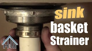 How to replace basket strainer kitchen sink drain Easy Home Mender [upl. by Iliam]