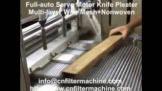 fullauto servo wire mesh knife pleater [upl. by Baalman965]