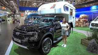 Wohnmobil NEW FORD RANGER  NEW VW AMAROK V6 2023 mit Tischer XXL Aufsetzkabine Alles ist neu [upl. by Hardigg]