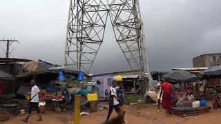 Le marché mami faitai de yopougon un espace qui allie danger de mort et insalubrité [upl. by Erapsag310]