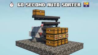 Minecraft Auto Sorter  60 Second Tutorial  Java amp Bedrock [upl. by Andrews]