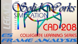 E5  SolidWorks Weldments and Frame Stress Analysis Tutorial [upl. by Ybrad]