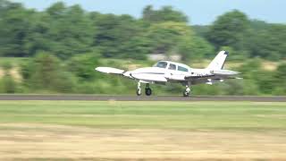 Cessna 310 N87220 at KHWY 062124 [upl. by Anitsahs]