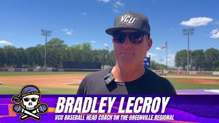 VCU Baseball Coach Bradley LeCroy amp INF Brandon Eike on the NCAA CWS Greenville Regional [upl. by Karyl]