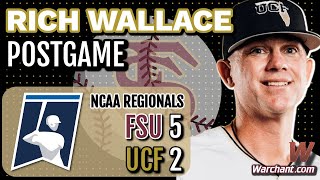 UCF Baseball  Rich Wallace on 52 loss to FSU in Tallahassee Regional [upl. by Eyram]