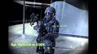 Sgt Wallcroft in MW3 and CoD4 [upl. by Mohn]