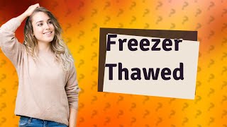 What to do if food in freezer thaws [upl. by Acenom]