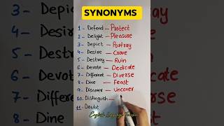 Synonyms😯 youtubeshorts english vocabulay education learn viralvideo englishlanguageteacher [upl. by Calla]