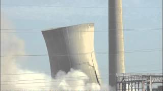 Explosions demolish power station cooling towers in Kent [upl. by Scholz]