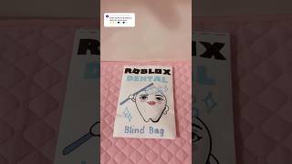 ROBLOX dental blind bag 🦷 toblox diy blindbag craft papercraft asmr kpop papersquishy doll [upl. by Edalb486]