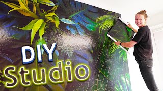 WIR RENOVIEREN DIY STUDIO DEKO UND UMBAU Teil 2  Neuer tropischer Look amp Sommer Vibes [upl. by Alcus704]