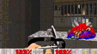 Doom II 100 Walkthrough Map17 Tenements [upl. by Anyalram]