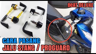 cara pasang jalu stang  proguard Honda BeAT DELUXE [upl. by Betsey]