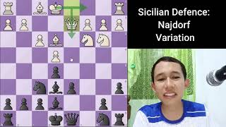 SIcilian Defence Najdorf Variation Tagalog Chess Tutorial [upl. by Jedlicka859]