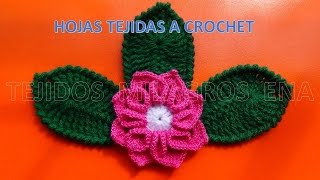 Hojas tejidas a crochet fáciles de tejer [upl. by Vine]