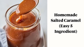 Homemade Salted Caramel Sauce [upl. by Ahtera504]