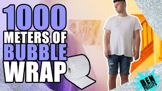 COVERED OUR HOUSE IN 1000 METRES OF BUBBLE WRAP PRANK [upl. by Gninnahc]