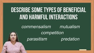 TYPES OF INTERACTION AMONG LIVING THINGS [upl. by Nanreik]