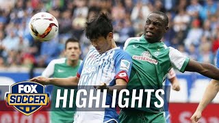 1899 Hoffenheim vs Werder Bremen  2015–16 Bundesliga Highlights [upl. by Ayaladnot]