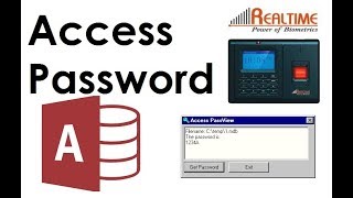Realtime Biometric Attendance Machine Realsoft Attendance Software Unlock Access Database mdb file [upl. by Christean]