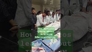 How medicos learn about injection administration mbbs doctor neet medical upums youtubeshorts [upl. by Mandy]