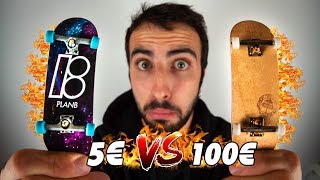 5€ vs 100€ FINGERBOARD [upl. by Giff]