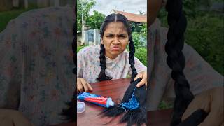 Cool Hair Prank 😎 TomampJerry 😱DiyaIshwarya shorts viralvideo [upl. by Anaytat319]