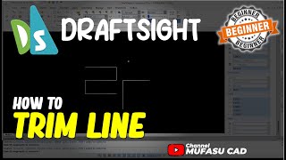 Draftsight How To Trim Line [upl. by Oicangi]