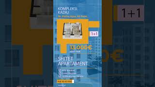 Për vetëm €13000 shitet Apartament 11 te kompleksi Kadiu🏡 shorts [upl. by Anima]