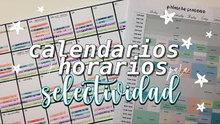 hacer calendarios y horarios de estudio [upl. by Berte]