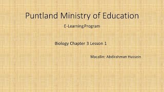 Biology Chapter 3 Lesson 1 [upl. by Arik]