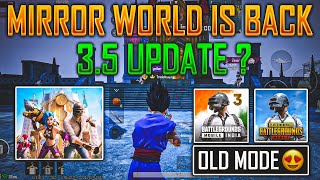 🤯 Mirror World Mode Is Coming Back In Bgmi Next Update  Bgmi 35 Update  Old Mirror World Is Back [upl. by Cherri]