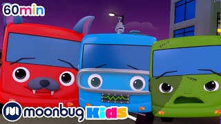 Die Räder des Busses  Halloween  Kinderlieder  Little Baby Bum  Moonbug Kids Deutsch [upl. by Eiramadnil912]