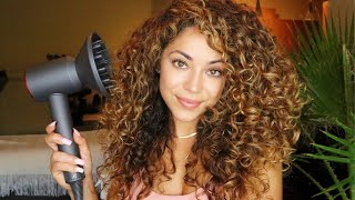 How I Diffuse Curly Hair [upl. by Yauq]