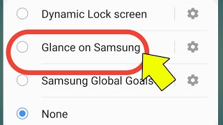 How To EnableDisable Glance Screen For Samsung  Lock Screen Wallpaper [upl. by Oza]