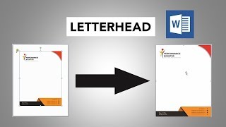 How to Insert Letterhead in MS Word with Full Width and Height [upl. by Ainolloppa]