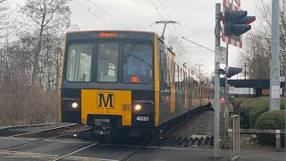 NTVs Christmas Countdown S2 E2 Tyne amp Wear Metrocars 4039 amp 4082 leaving Kingston Park [upl. by Hugh]