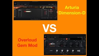 Roland Dimension D emulation  Arturia DimensionD VS Overloud Gem Mod [upl. by Charis]