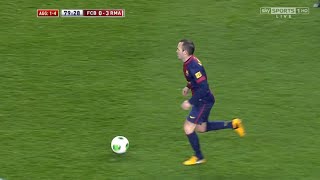 Andres iniesta vs Real Madrid 2013 English commentary home [upl. by Tiphani544]