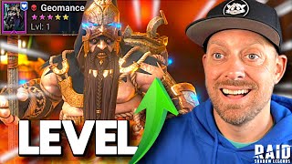 Leveling Geomancer  Grinding to MAX in Raid Shadow Legends [upl. by Bonucci]