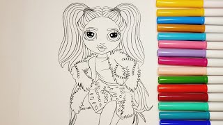 Rainbow High Coloring Book Pages Rainbow High rainbowhighcharacters STELLA MONROE [upl. by Ydnerb]